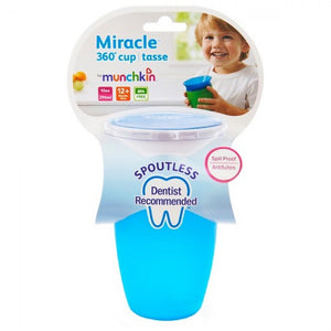 Munchkin Miracle 360° Cup - 10oz (Blue/White) 12M+ - BambiniJO