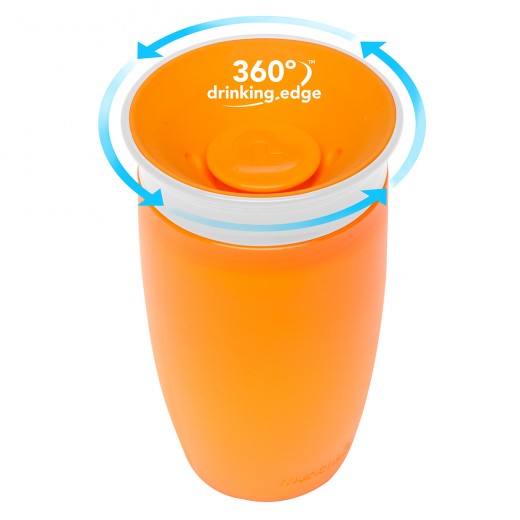 Munchkin Miracle 360° Cup -10oz (Orange/White) 12M+ - BambiniJO