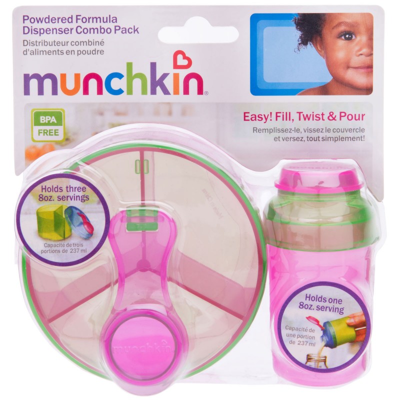 Munchkin Formula Dispenser Combo Pack (Pink/Green) - BambiniJO