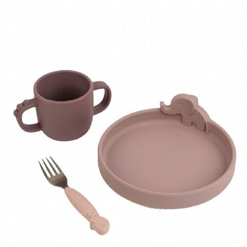 Peekaboo Dinner Set Deer Friends Powder Peekaboo Dinner Set Deer Friends Powder