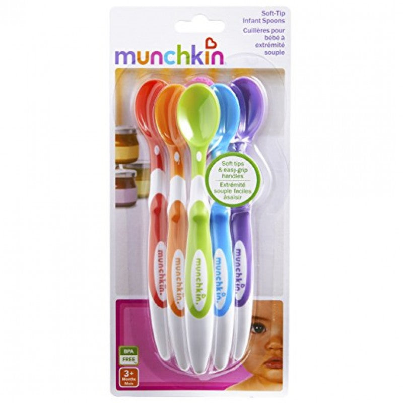 Munchkin Soft-Tip Infant Spoon, 6 Count - BambiniJO
