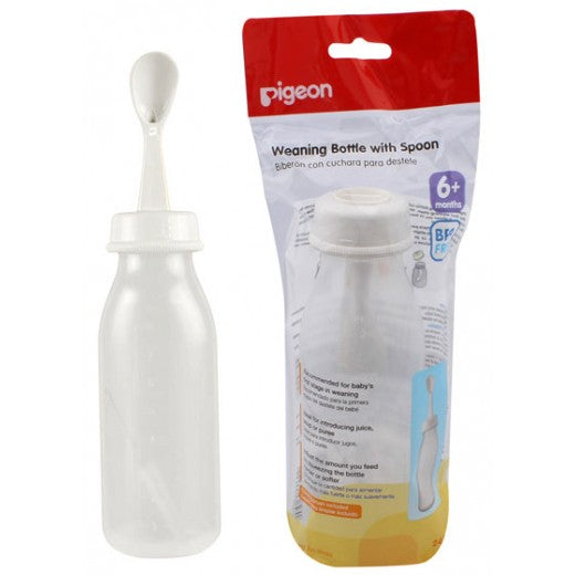 Pigeon Weaning Bottle with Spoon - 240 ml Pigeon Weaning Bottle with Spoon - 240 ml