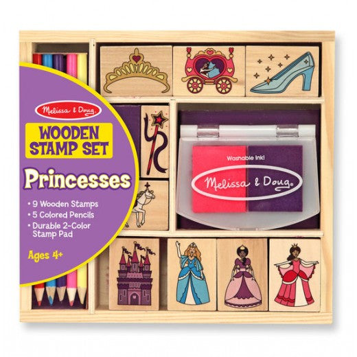 Melissa & Doug Wooden Stamp Set - Princesses Melissa & Doug Wooden Stamp Set - Princesses
