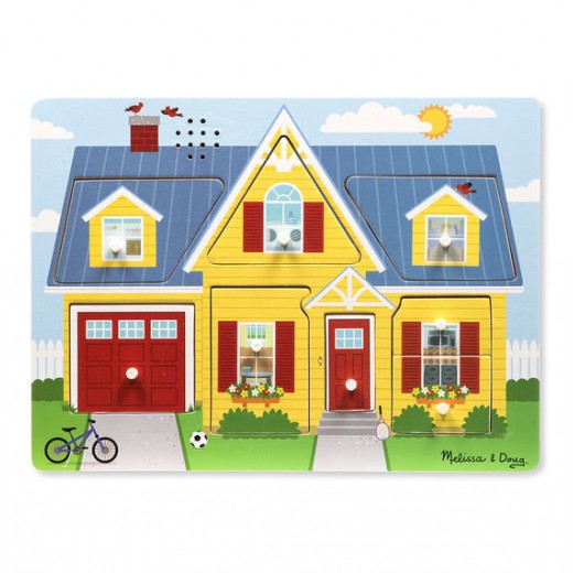 Melissa & Doug Around the House Sound Puzzle - BambiniJO