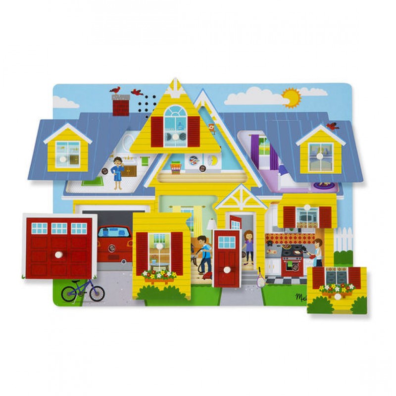 Melissa & Doug Around the House Sound Puzzle - BambiniJO