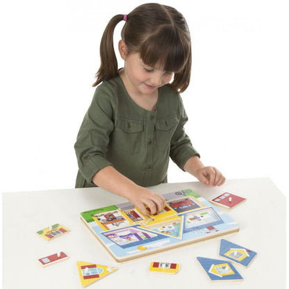 Melissa & Doug Around the House Sound Puzzle - BambiniJO