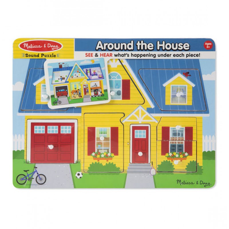 Melissa & Doug Around the House Sound Puzzle - BambiniJO