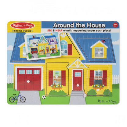 Melissa & Doug Around the House Sound Puzzle - BambiniJO