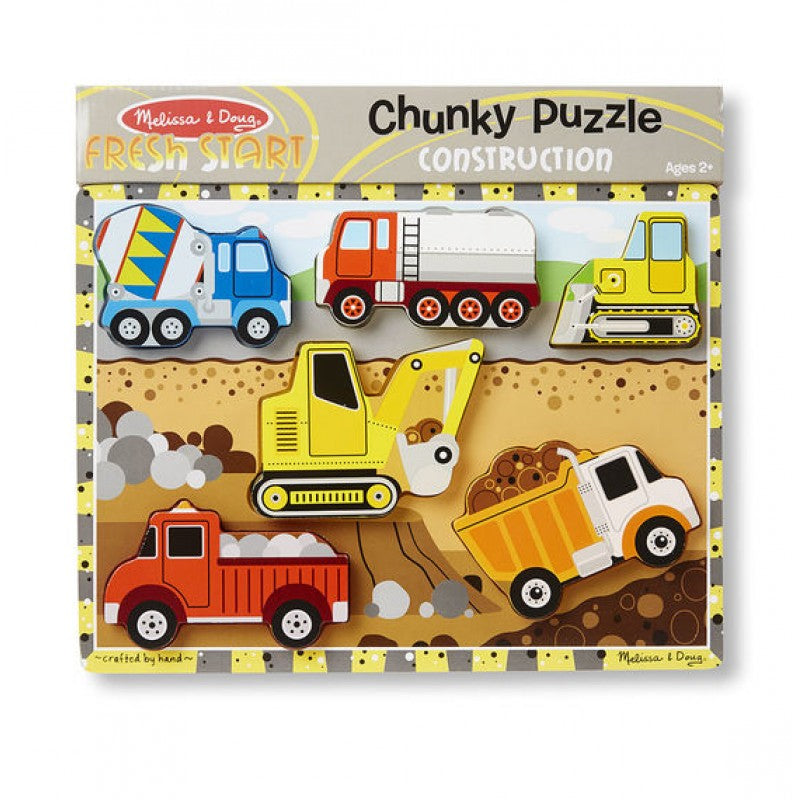 Melissa & Doug WOODEN PUZZLE CONSTRUCTION 2Y+ - BambiniJO | Buy Online | Jordan