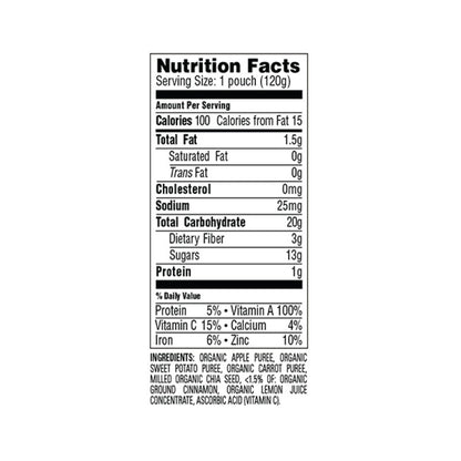Organic Apples, Sweet Potato, Carrots & Cinnamon + Super Chia - BambiniJO