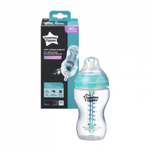 Tommee Tippee Advanced Anti Colic with Heat Sensing Tube X1, 340 ml Medium Flow Bottle - BambiniJO