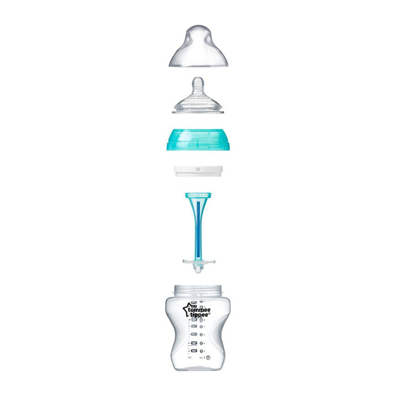Tommee Tippee Advanced Anti Colic with Heat Sensing Tube X1, 340 ml Medium Flow Bottle Tommee Tippee Advanced Anti Colic with Heat Sensing Tube X1, 340 ml Medium Flow Bottle