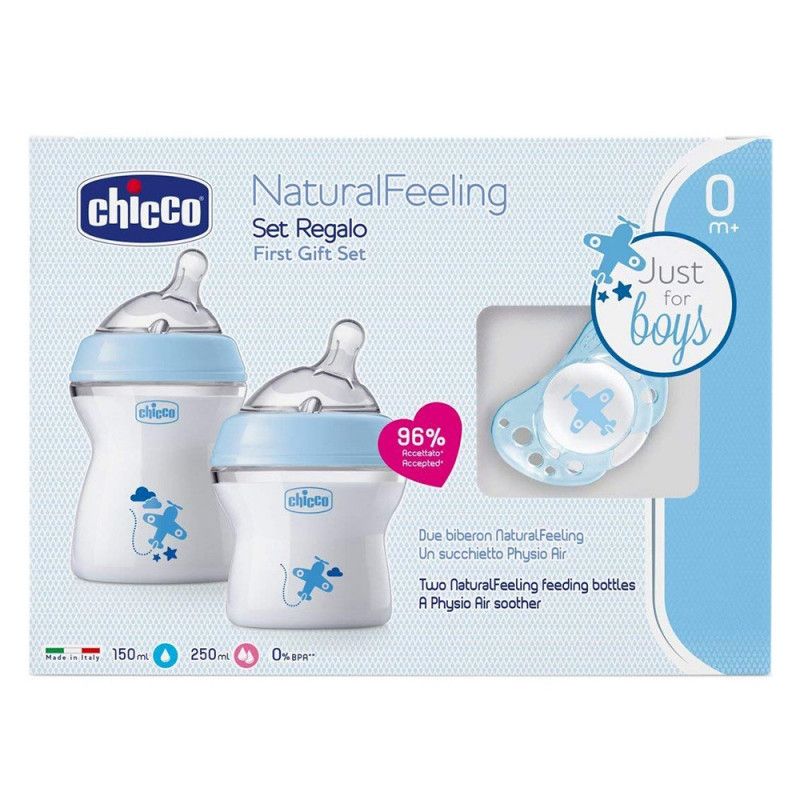 Chicco - Natural Feeling Gift Set - Blue - BambiniJO | Buy Online | Jordan