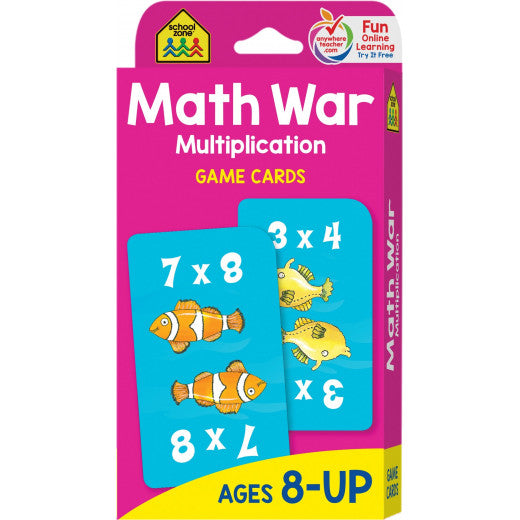Math War-Multiplication - Game Cards Math War-Multiplication - Game Cards