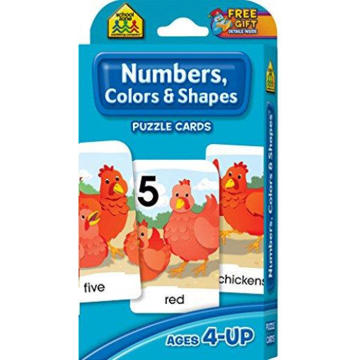Numbers, Colors & Shapes - Puzzle Cards - BambiniJO