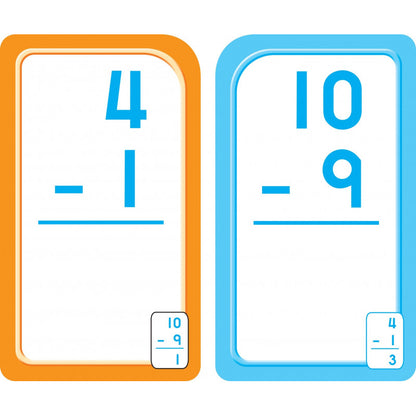 Subtraction 0-12 - Flash Cards - BambiniJO
