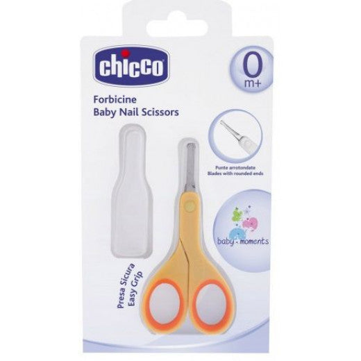 Chicco New Baby Nail Scissors, Orange - BambiniJO