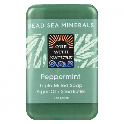 Dead Sea Mineral Soap Peppermint 200g - BambiniJO | Buy Online | Jordan