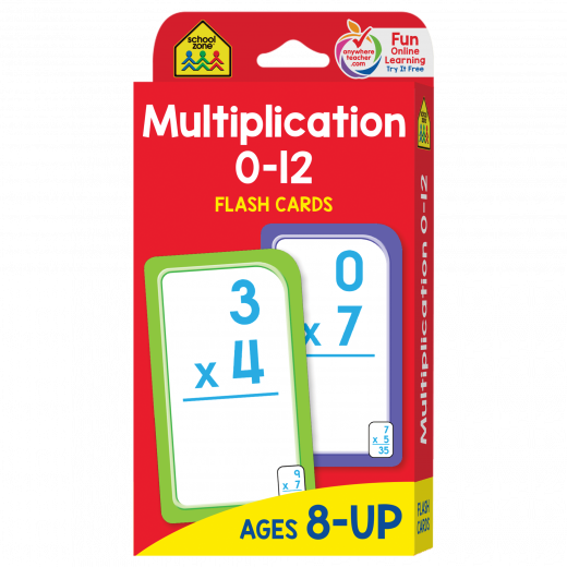Multiplication 0-12  - Flash Cards - BambiniJO
