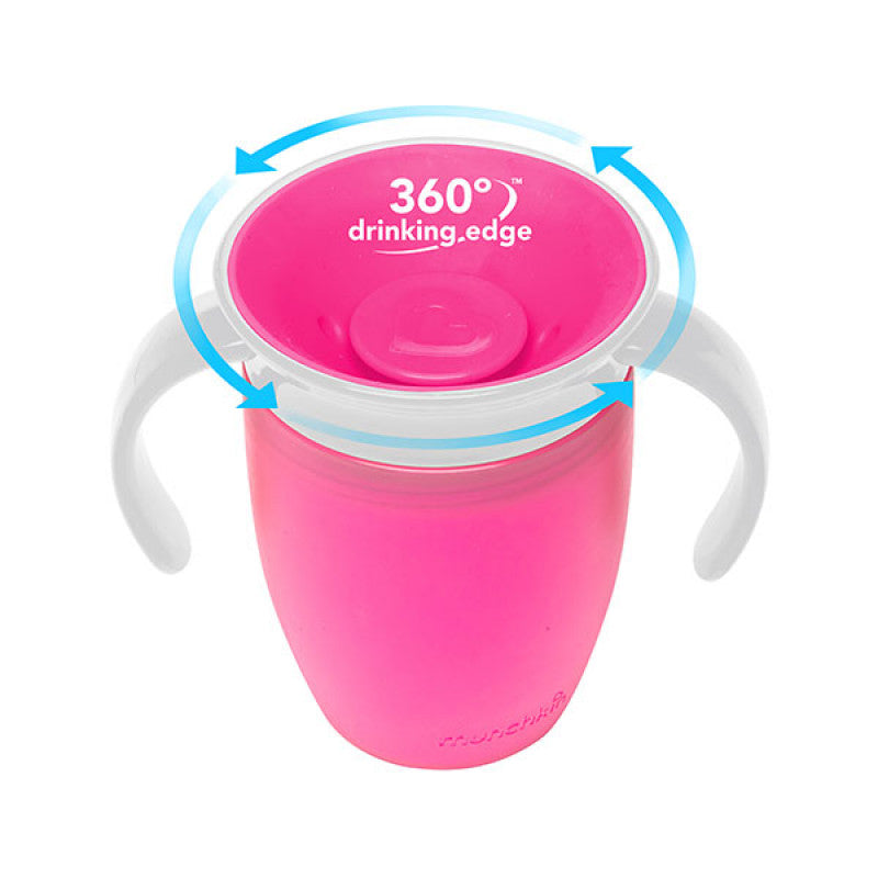 Munchkin Miracle 360 Cup with handles - 200ml - 7oz - 6M+ Munchkin Miracle 360 Cup with handles - 200ml - 7oz - 6M+