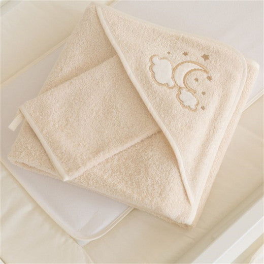 Hooded Towel Luna Elegant Gold - BambiniJO | Buy Online | Jordan