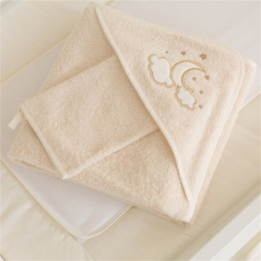 Hooded Towel Luna Elegant Gold — BambiniJO Jordan