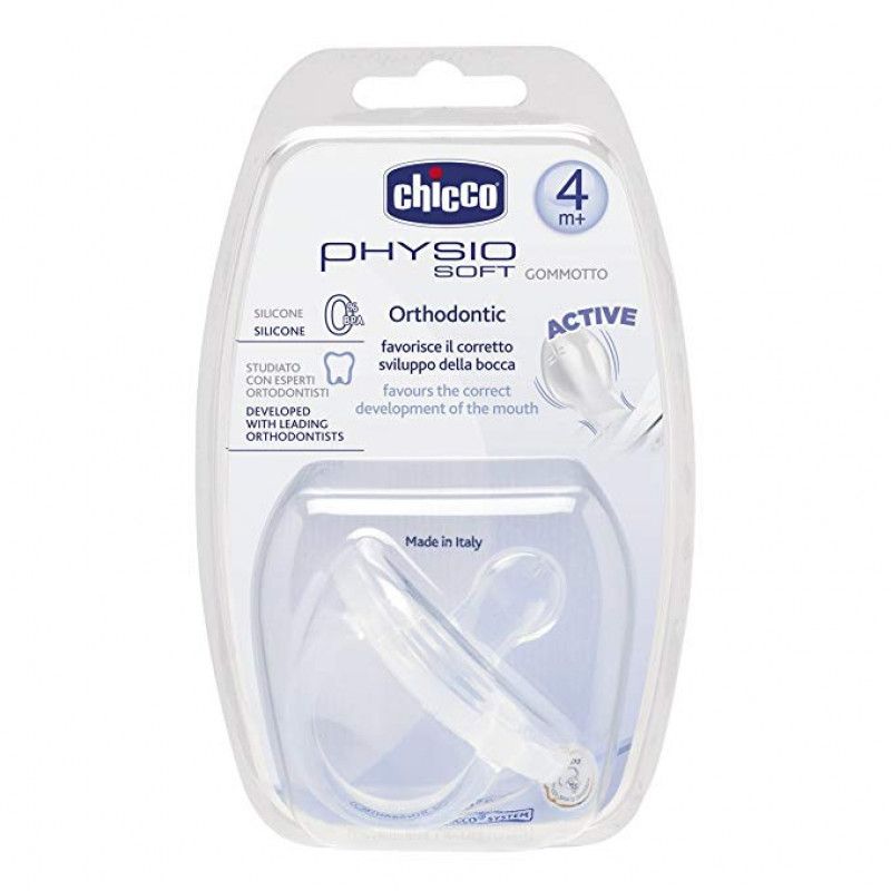 Chicco - Physio Soft Soother Silicone 4m+ 1Pc Neutral - BambiniJO | Buy Online | Jordan