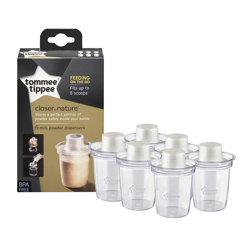 Tommee Tippee Milk Powder Dispensers x 6 Tommee Tippee Milk Powder Dispensers x 6