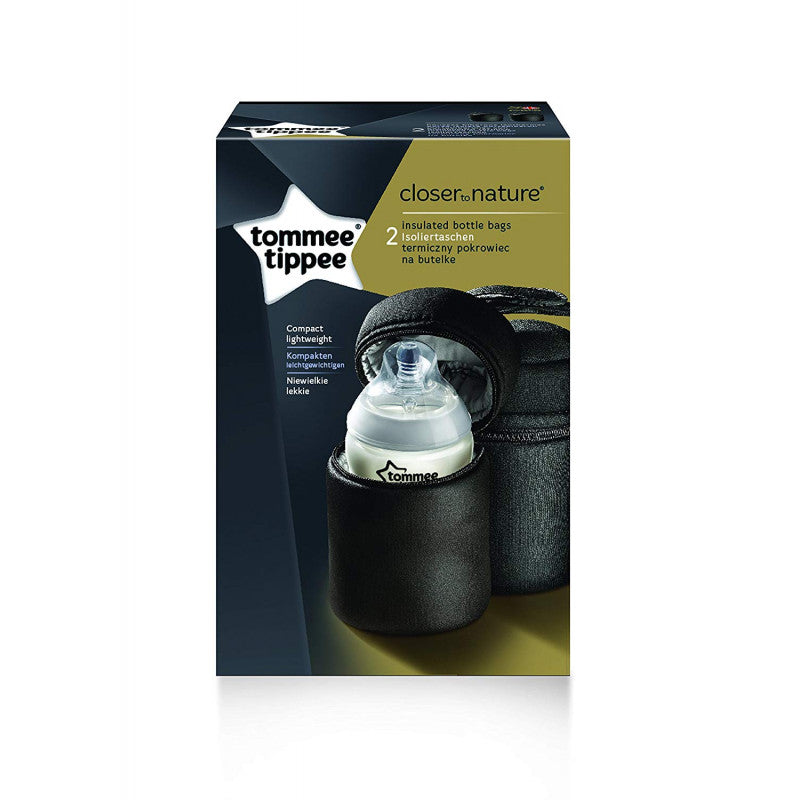 Tommee Tippee Closer to Nature Insulated Bottle Bag, Pack of 2 Tommee Tippee Closer to Nature Insulated Bottle Bag, Pack of 2
