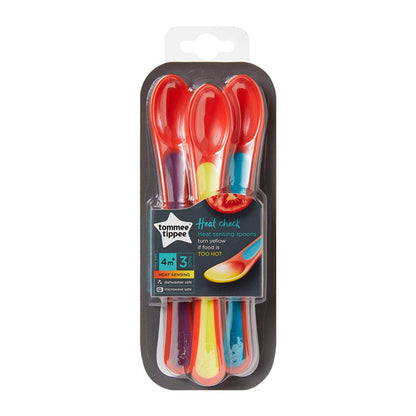 Tommee Tippee Heat Sensing Weaning Spoon +4m 3pcs - BambiniJO | Buy Online | Jordan
