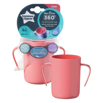 Tommee Tippee Easi-Flow 360 Handled Cup "2 Colors" - BambiniJO