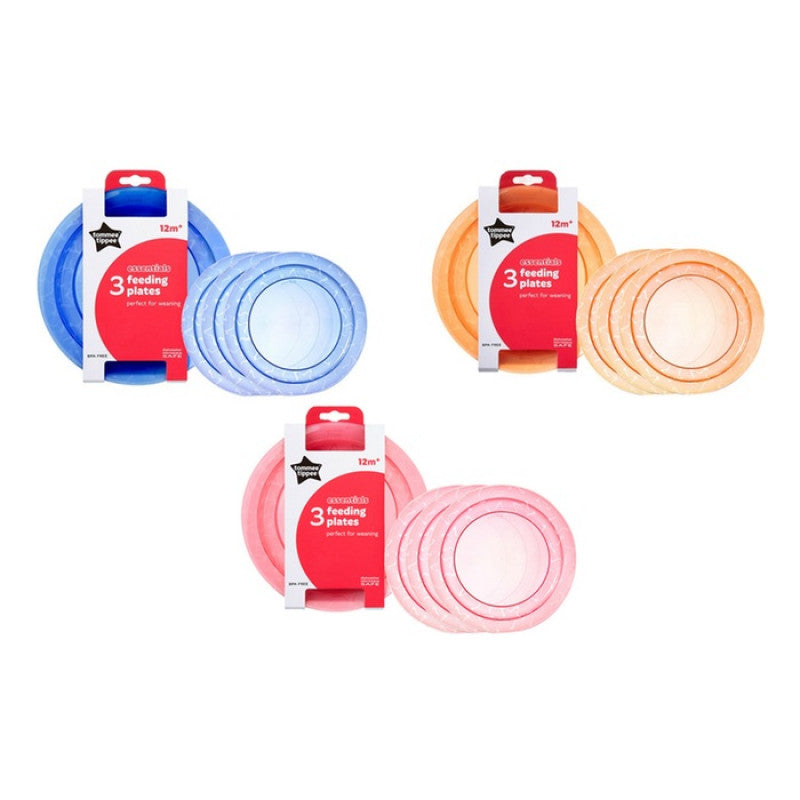 Tommee Tippee Feeding Plates Pack of 3 "3 Colors" - BambiniJO