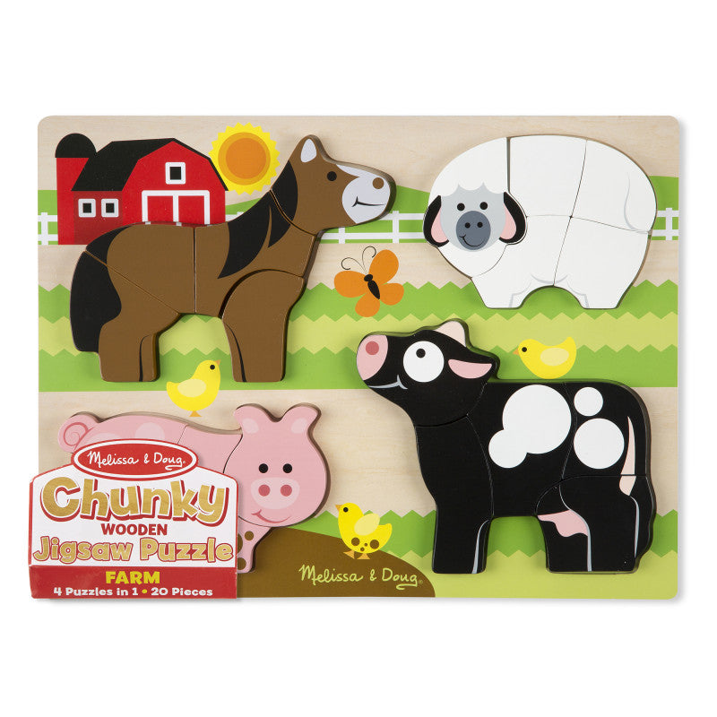 Melissa & Doug FARM ANIMALS PUZZLE 2Y+ Melissa & Doug FARM ANIMALS PUZZLE 2Y+