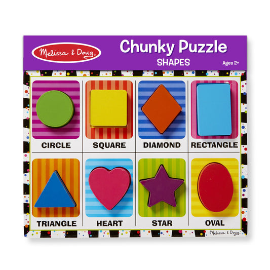 Melissa & Doug SHAPES chunky puzzle - BambiniJO | Buy Online | Jordan