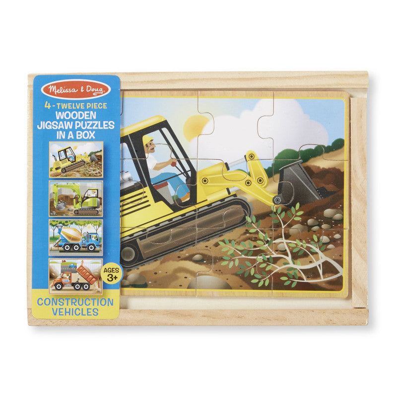 Melissa and Doug Construction Jigsaw Puzzles in a Box - BambiniJO