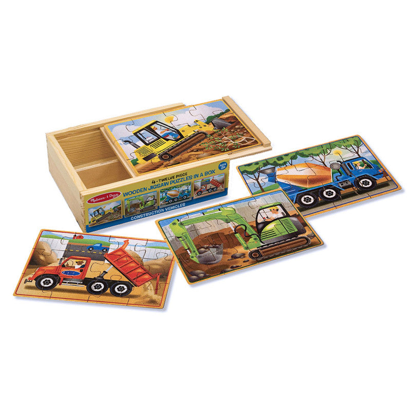 Melissa and Doug Construction Jigsaw Puzzles in a Box - BambiniJO