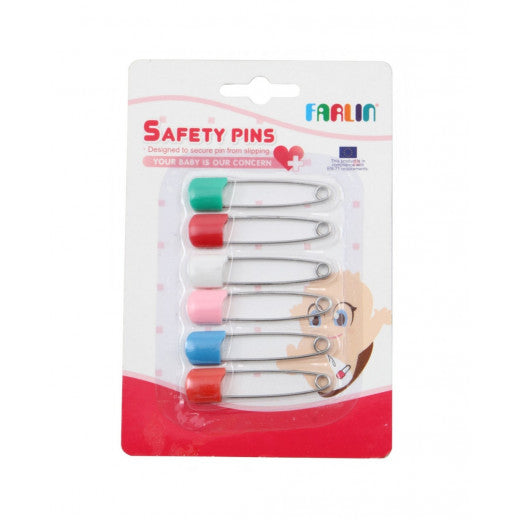 Farlin - Safety Pin 6 Pcs Card - BambiniJO | Buy Online | Jordan