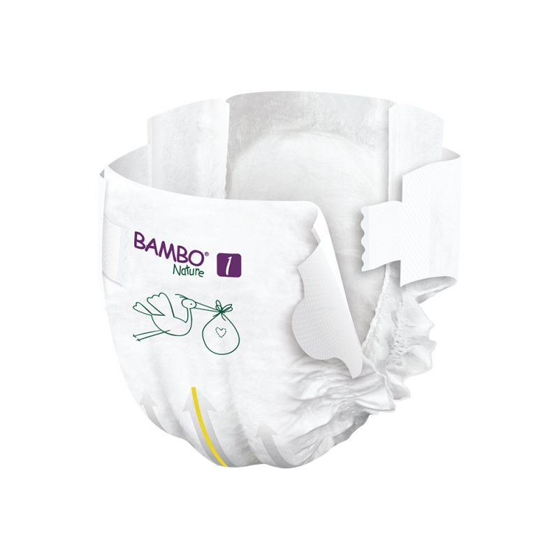 BAMBO Diapers Size 1 (2-4 kg), 22 Count BAMBO Diapers Size 1 (2-4 kg), 22 Count