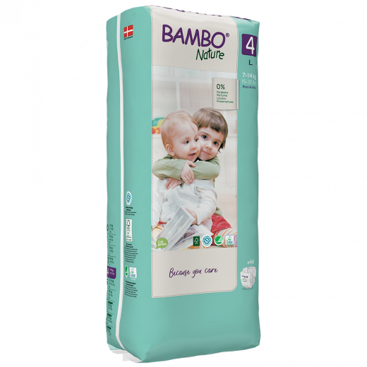 BAMBO Diapers Size 4 (7-18Kg) , 48 Count BAMBO Diapers Size 4 (7-18Kg) , 48 Count