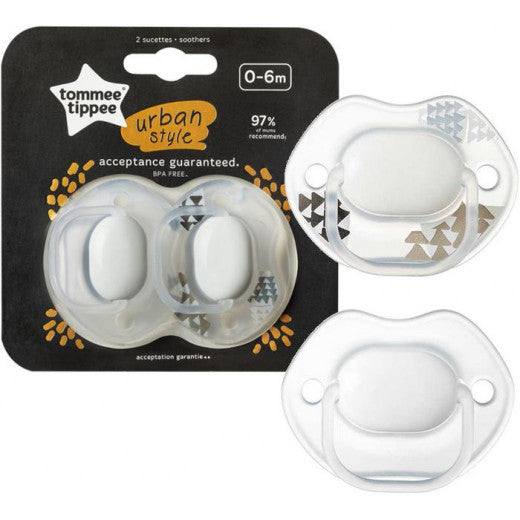 Tommee Tippee Urban Style 2 Soothers 0 - 6 Months - BambiniJO | Buy Online | Jordan