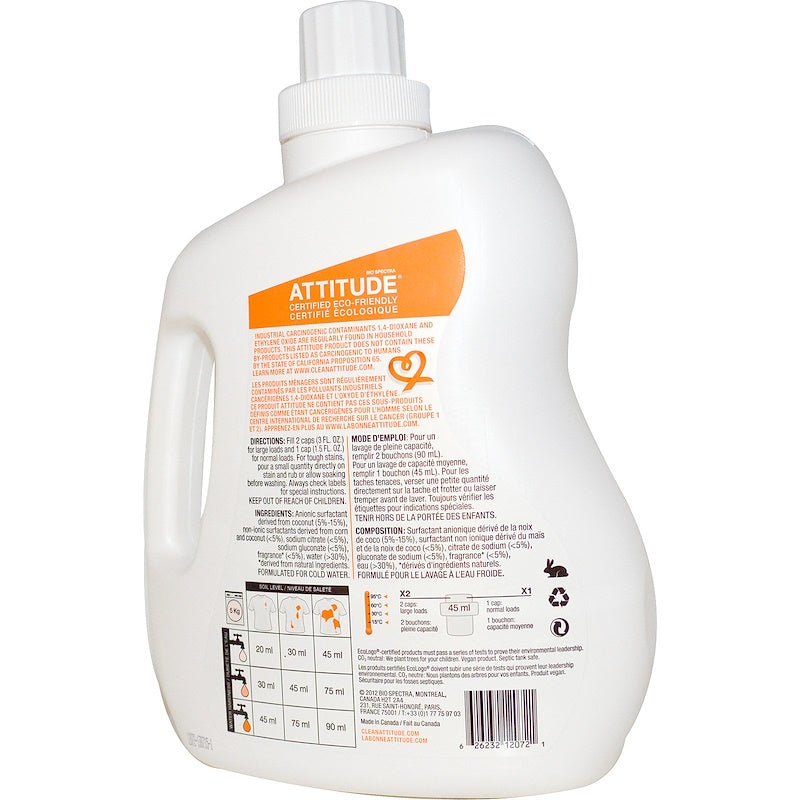 LAUNDRY DETERGENT CITRUS LESSIVE LIQUIDE (1.8L) - BambiniJO