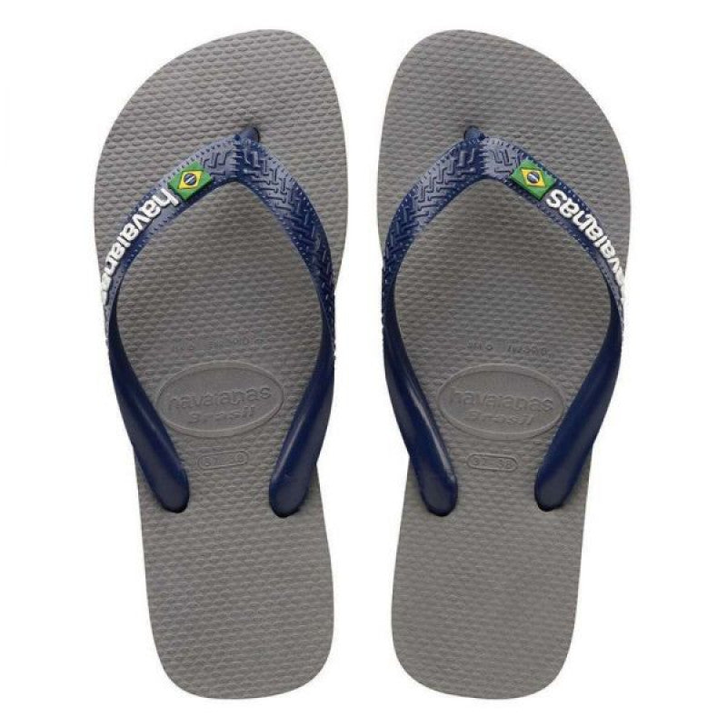 Havaianas - BRASIL Logo Steel Grey/Navy Blue Havaianas - BRASIL Logo Steel Grey/Navy Blue