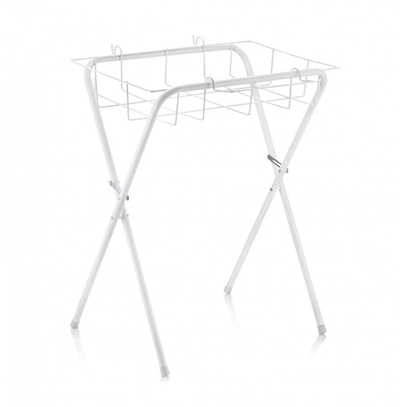 BabyJem - Bath Stand With Basket, White BabyJem - Bath Stand With Basket, White