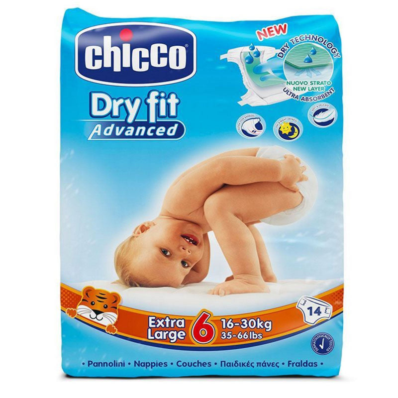 Chicco DRY FIT ADVANCED Size 6 JUNIOR 16-30 KG, 14/Pack Chicco DRY FIT ADVANCED Size 6 JUNIOR 16-30 KG, 14/Pack
