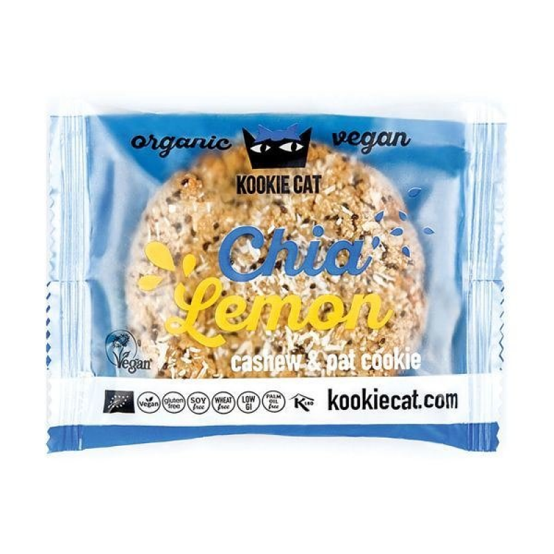 Organic Gluten Free Cookie Chia Lemon 50g Organic Gluten Free Cookie Chia Lemon 50g
