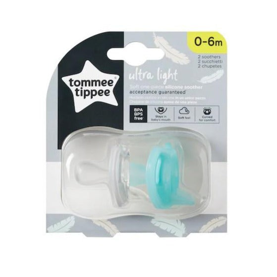 Tommee Tippee Baby Ultralight Silicone Pacifier For 06m X2 BambiniJO