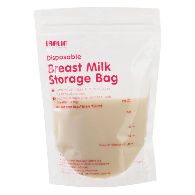 Farlin Breastmilk Storage Bags 120 ml (20+2Bags) - BambiniJO | Buy Online | Jordan