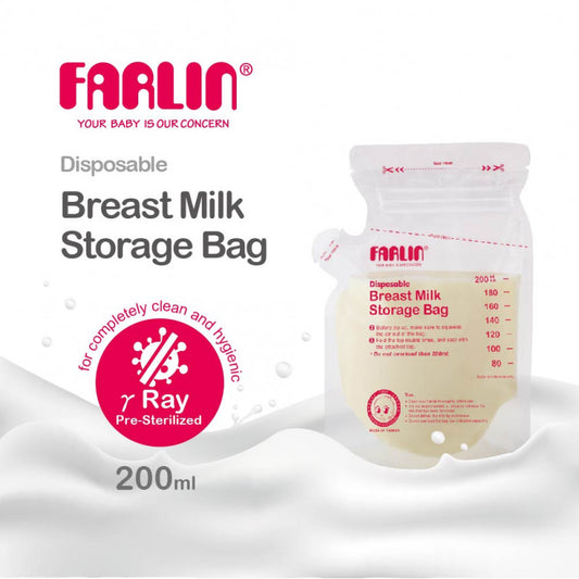 Farlin Breastmilk Storage Bags 200 ml (20+2Bags) — BambiniJO Jordan