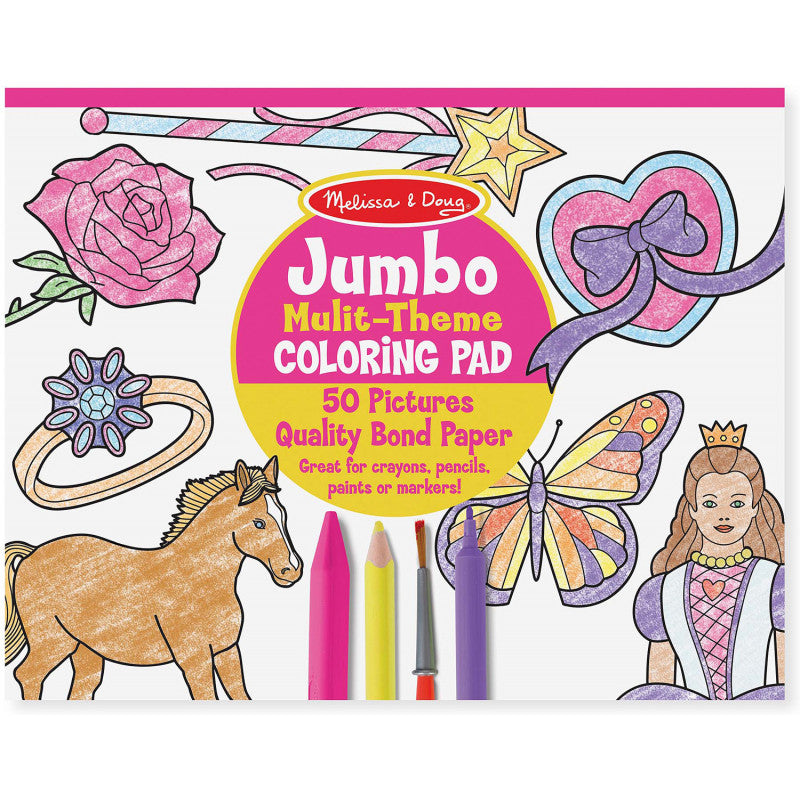 Melissa & Doug JUMBO COLORING PAD - PINK - BambiniJO | Buy Online | Jordan