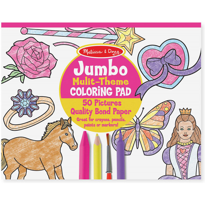Melissa & Doug JUMBO COLORING PAD - PINK Melissa & Doug JUMBO COLORING PAD - PINK